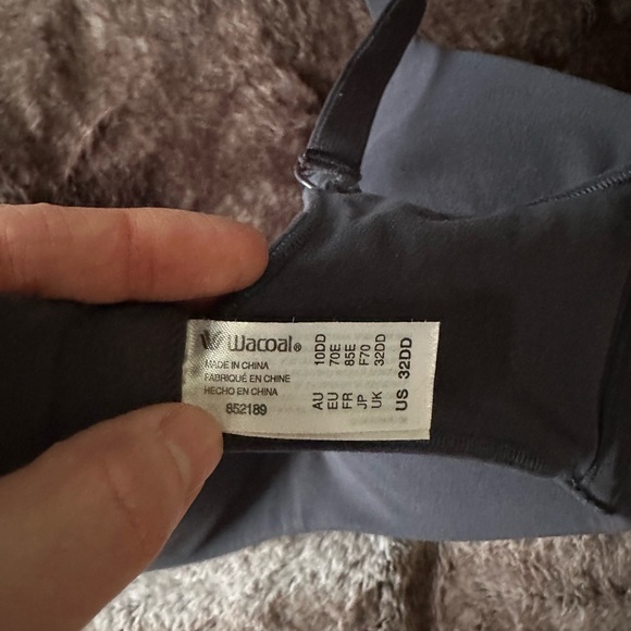 Wacoal no wire bra - size 32DD - dusty navy - Picture 2 of 2